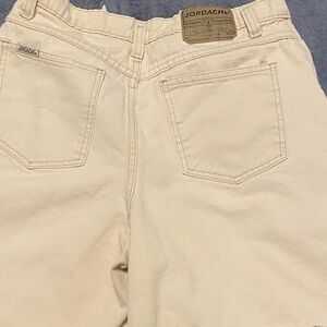 Jordache Cream High-Waist Jean Shorts